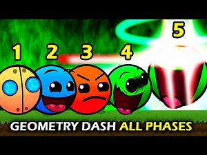 Geometry Dash Lobotomy (All Phases) - Fire in The Hole - Friday Night Funkin'