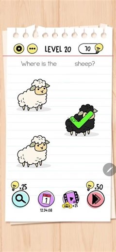 Brain Test Level 20 Solution & Walkthrough | Tricky Puzzles (Android & iOS Shorts)