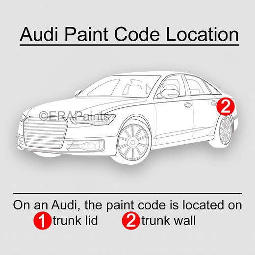 How to Find your Audi Paint Code - ERA Paints