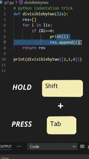 Fix Python Indentation in Seconds Using This Shortcut | Python Programming #python