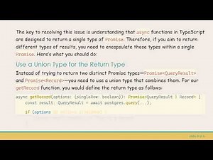 Resolving Async Function Return Type Issues in TypeScript: Promises Made Simple