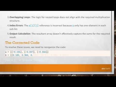 Resolving the Multiplication Error in 2D Lists Using Python