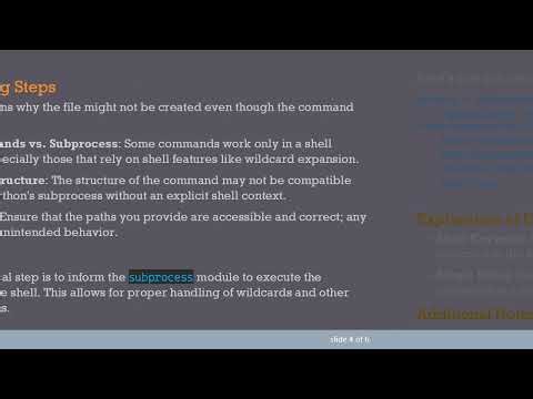 Fixing the subprocess Issue: Why Your Output File Isn't Being Created in Python