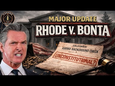 Huge: Rhode v. Bonta California Ammo Background Check Case Gets Major Support From DOJ