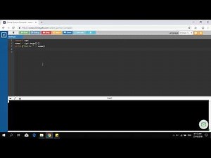 Online Python Compiler tutorial