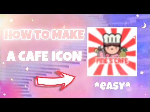 how to make a café icon! || roblox, easy