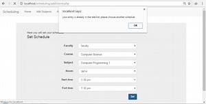 Simple Scheduling System using PHP/MySQLi with Source Code