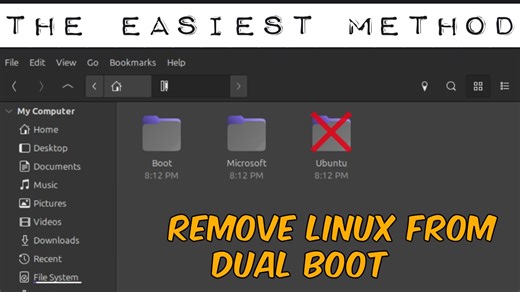 How to Remove Linux from Dual Boot Safely with Live USB
