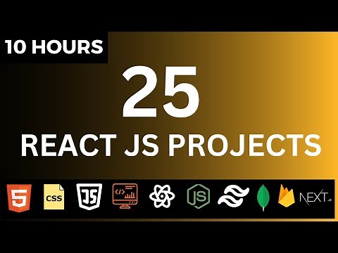 🚀🔥 Build 25 React JS Projects in 10 Hours | React JS Full Course | React Interview Questions 2023