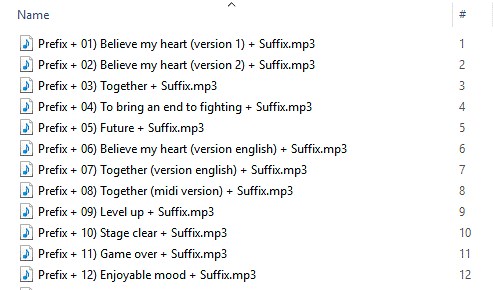 How to Rename Multiple Files in a List to Add Suffix and Prefix? -