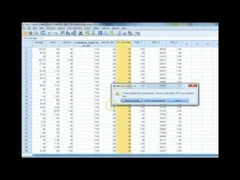 Saving and Applying SPSS Scoring Model Logistic Regression