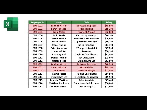 How to REMOVE Duplicates in Excel