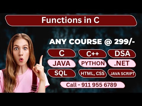 C Language Tutorial | Functions in C language | TechidZ | By Srinivas