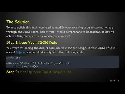 Mastering JSON Handling in Python: Looping Through Specific Objects