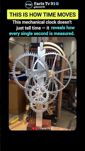This Mechanical Clock Shows How Every Second Counts ⏱️😮