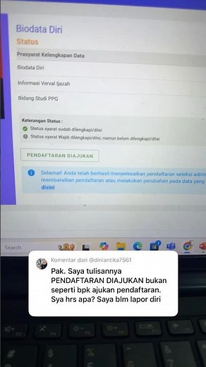 Langkah Setelah Pendaftaran Diajukan di SIM PKB Akses Link Lapor Diri ke LPTK