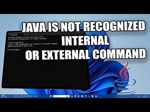 Fix Java is not Recognized as an internal or external Command in Windows 11
