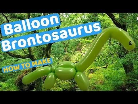 How to make a balloon dinosaurs brontosaurus? BalloonPlay 🎈