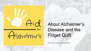 The Fidget Quilt and Alzheimer's