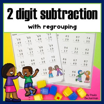 Standard Algorithm 2 Digit Subtraction Subtraction With Regrouping Double Digits