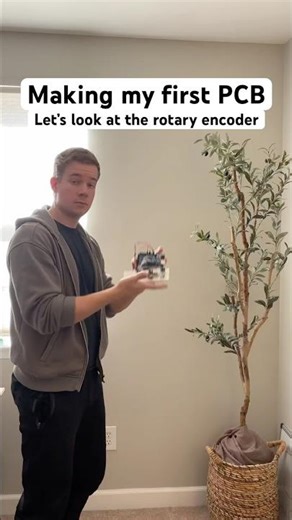 My first PCB featuring the rotary encoder