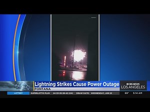 Lightning strikes transformer in Fontana, cutting power for hundreds of residents