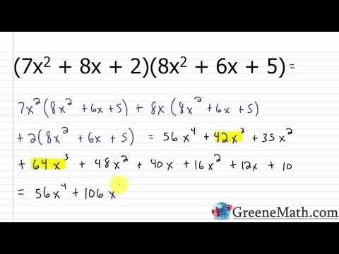 Multiplying Polynomials