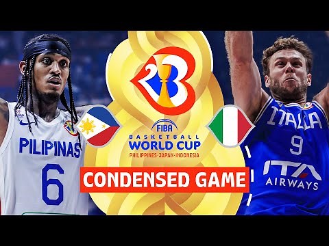 Philippines 🇵🇭 vs Italy 🇮🇹 | Full Game Highlights | FIBA Basketball World Cup 2023