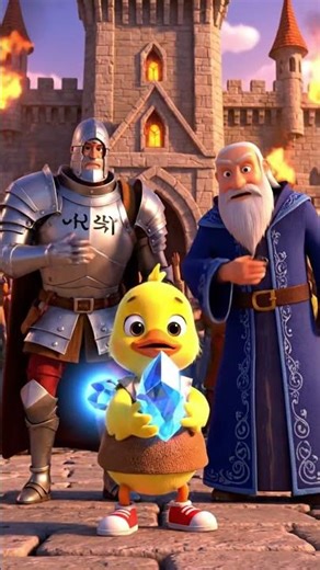 Yellow Duckling's Medieval Time Travel Adventure! #littleduck #duck #duckcartoonvideo #cuteduck