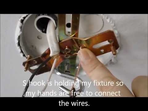 How to install a light fixture