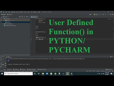 user defined function in pycharm | user defined function in python
