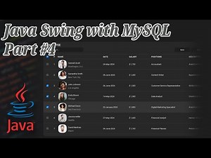 Java Swing and MySQL | Select, Insert, Delete, Update and Desing using FlatLaf - Part #4
