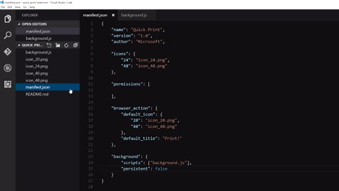 Adding a Background Script to your Edge Extension