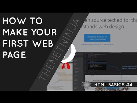 HTML Tutorial for Beginners 04 - Your First Web Page