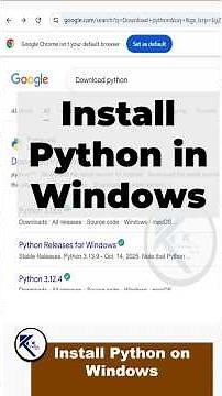 install python | Install Python on Windows step by step guide #shorts #python