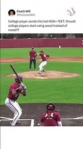 College Player Gets 600 FEET HOME RUN 😳