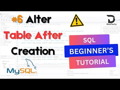 All Table Modification Commands in MySQL | ALTER Explained | DinaTechy #coding #mysql