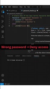 Build a Python Login Checker in Seconds 🔐 | Real-World If-Else Example