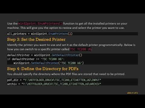 Printing from a Specific Printer in Python: A Step-By-Step Guide