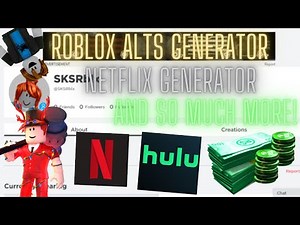 Roblox Account Generator Nitro,Netflix,Disney, *many more* | ROBLOX