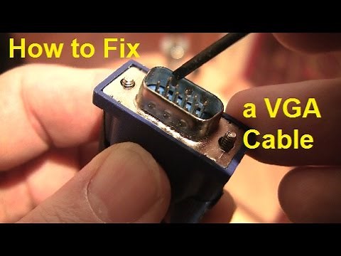 How to Fix a VGA Cable Connector with a Bent Pin