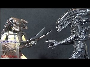 "Alien vs Predator Kenner tribute " NECA Alien and Predator [Toys R Us exclusive]