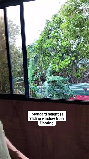 Standard height ng sliding window from flooring #tutorial #constructionworker | Bobong Viovicente