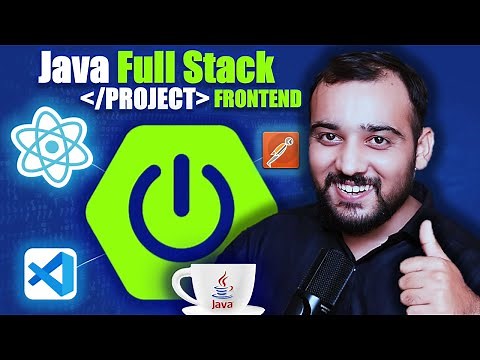 Java Full Stack Project (Spring Boot + React) | Java Full Stack Developer Series🔥