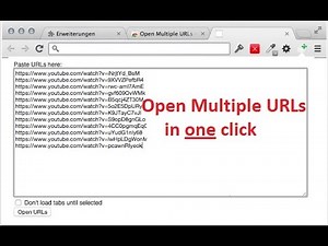 How to open Multiple URLs in one Click Easiest Way