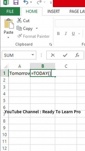 How to Get Tomorrow’s Date in Excel | Easy Formula Tutorial
