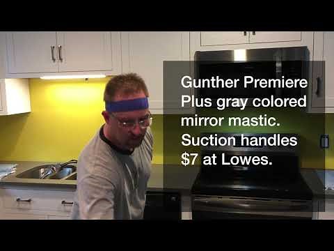 How to install a back-painted glass backsplash in kitchen (or bath)