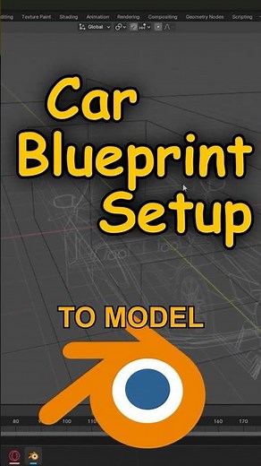 How To Set Up Car Blueprints #blender #3dmodeling #blueprint #howto #carmodeling #roblox #blender3d