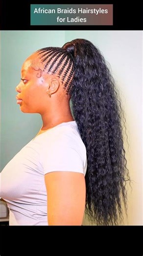 African braids hairstyles for ladies #shorts #braids #hairstyles #cornrows