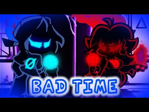 Bad Time But Nightmare BF VS Nightmare GF! | Friday Night Funkin ( Sprite Showcase )